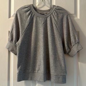 Who What Wear Grey shirt sleeve sweatshirt. (M)